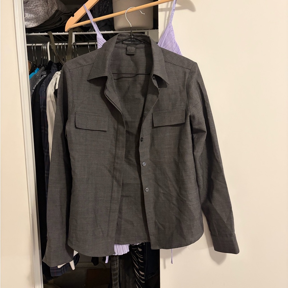 RUDSAK Charcoal Gray Tailored Women's Blazer
